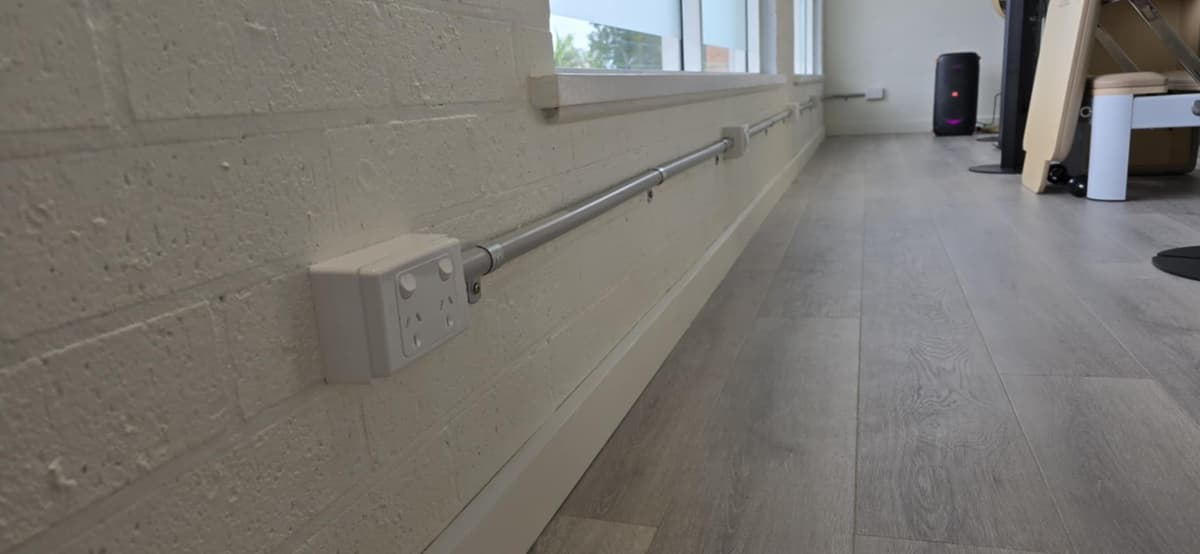 Professional powerpoint installation with surface trunking and modern finish